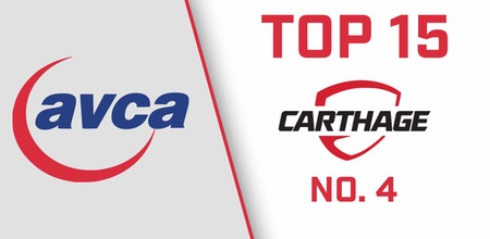Carthage Moves to No. 4 in AVCA Poll