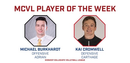 Burkhardt and Cromwell Selected as MCVL Players of the Week